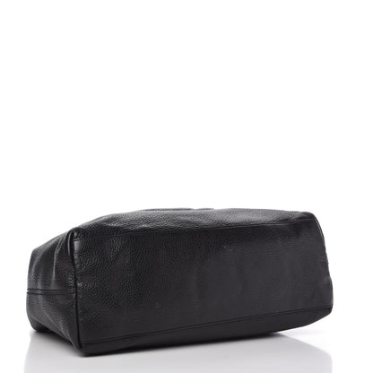 Gucci Pebbled Calfskin Medium Soho Chain Shoulder Bag Black 4 of 11