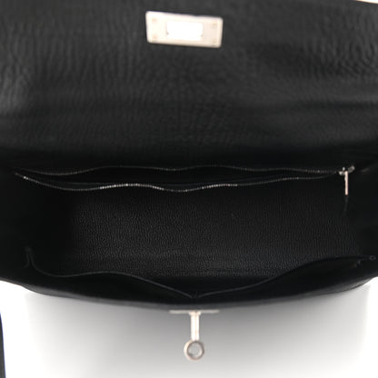Hermes Chevre De Coromandel Kelly Sellier 32 Black 5 of 9