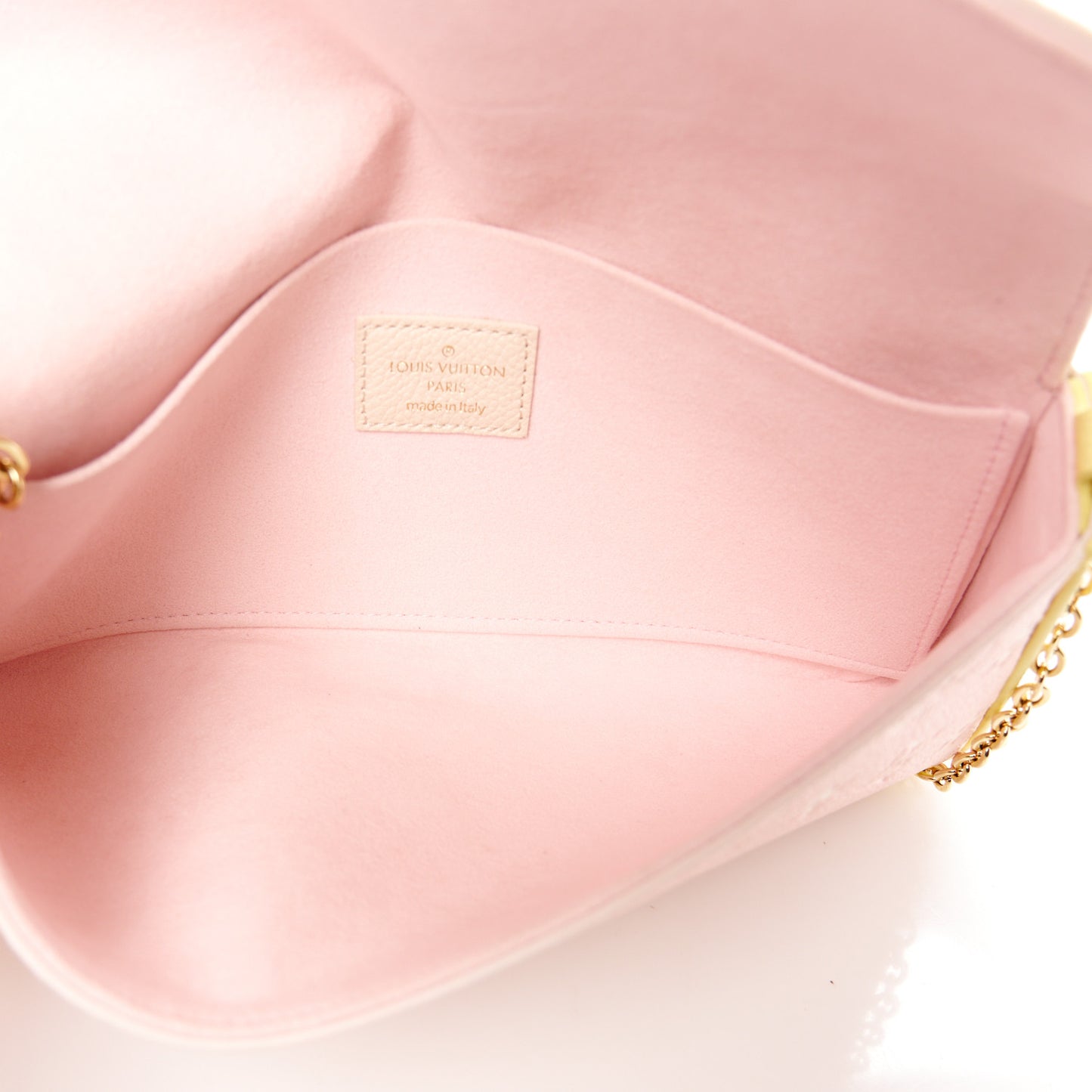 Empreinte Spring in the City Felicie Pochette Chain Wallet Pink Beige Yellow