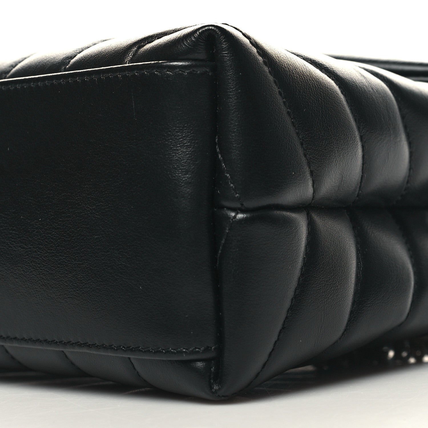 Saint Laurent Calfskin Y Quilted Monogram Small Loulou Chain Satchel Black 11 of 12