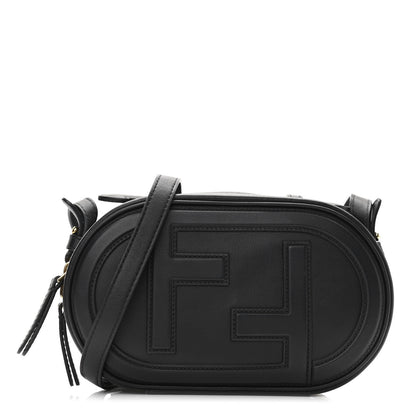 Fendi Vitello Grace Matte Mini O'Lock Camera Case Black 1 of 10