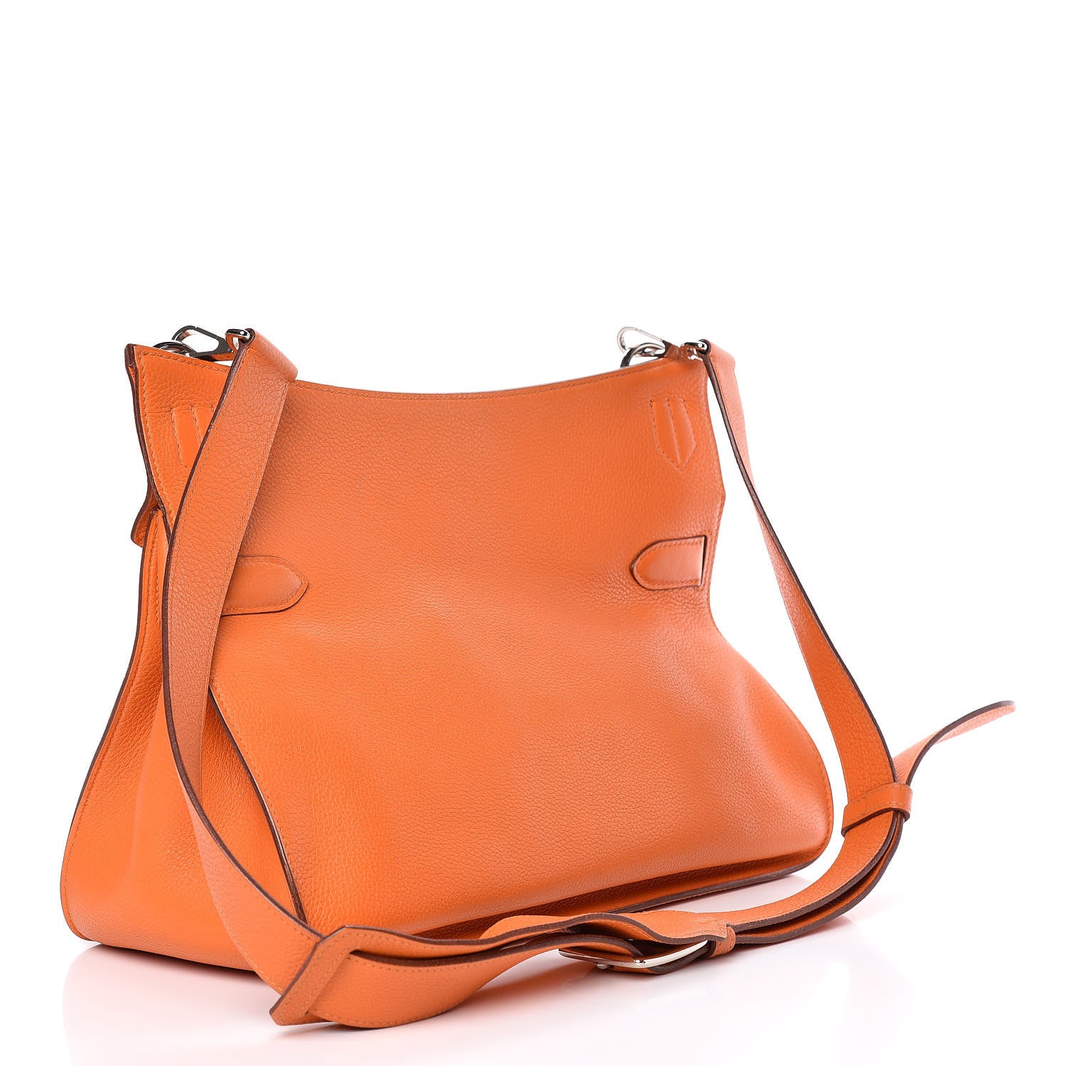 Hermes Taurillon Clemence Jypsiere 34 Orange 3 of 19