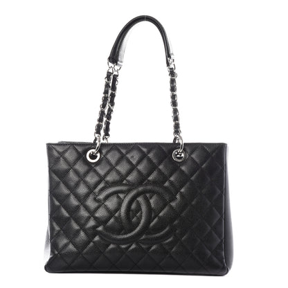 Chanel Caviar Quilted Grand Shopping Tote GST Black 1 of 10