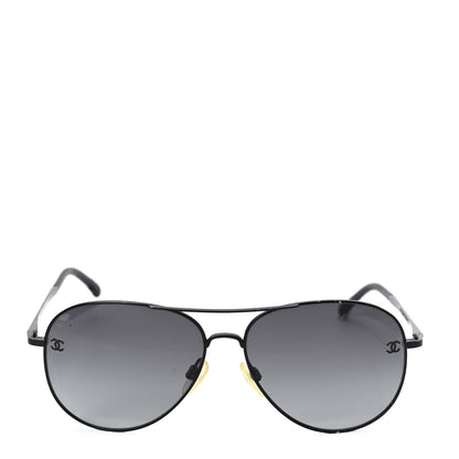 Chanel Aviator CC Sunglasses 4189-T-Q Matte Brown Dark Grey 2 of 7
