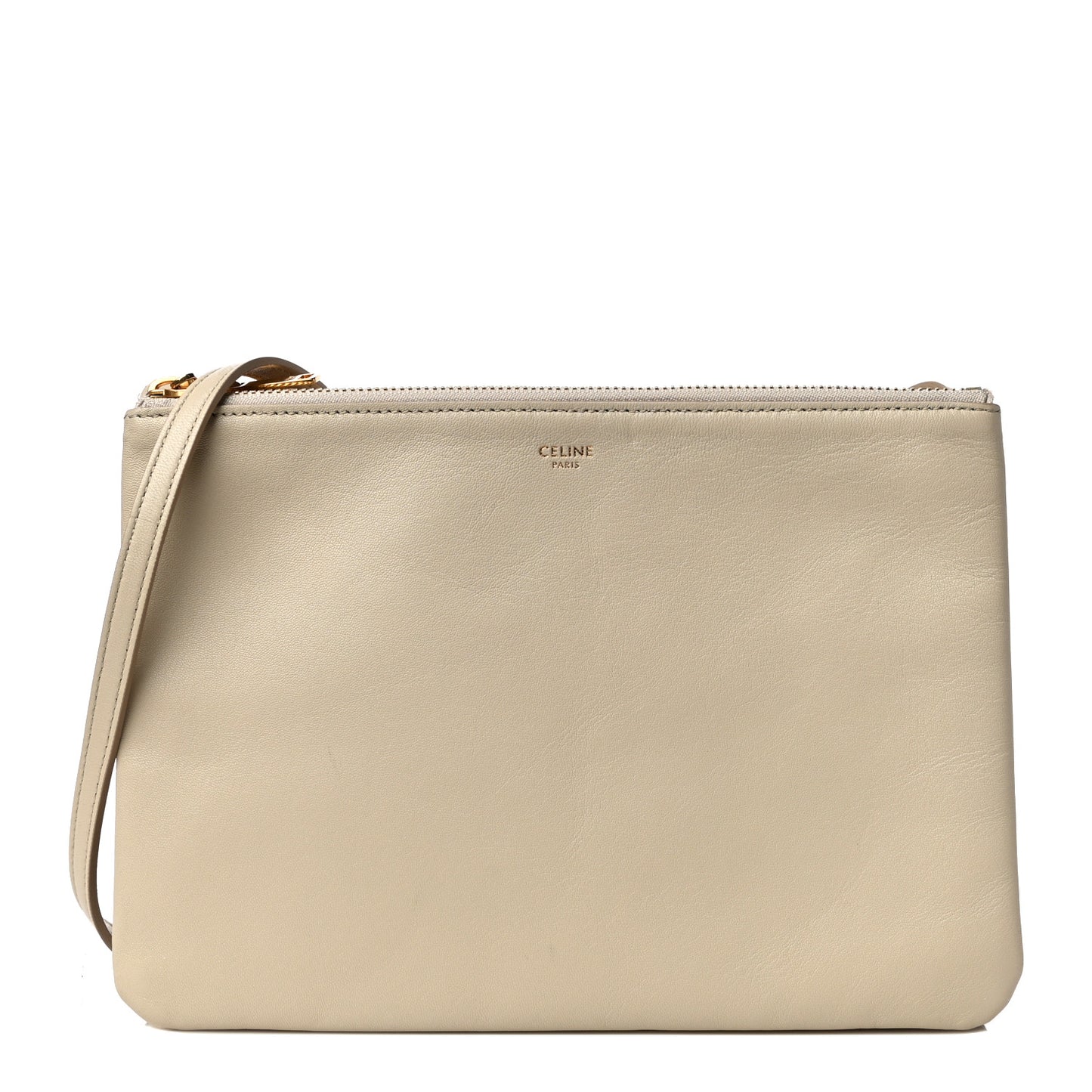 Lambskin Large Trio Crossbody Bag Linen