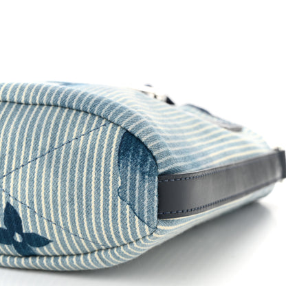 Louis Vuitton Hickory Stripes Denim Monogram Watercolor Sac Marin BB Blue 9 of 9
