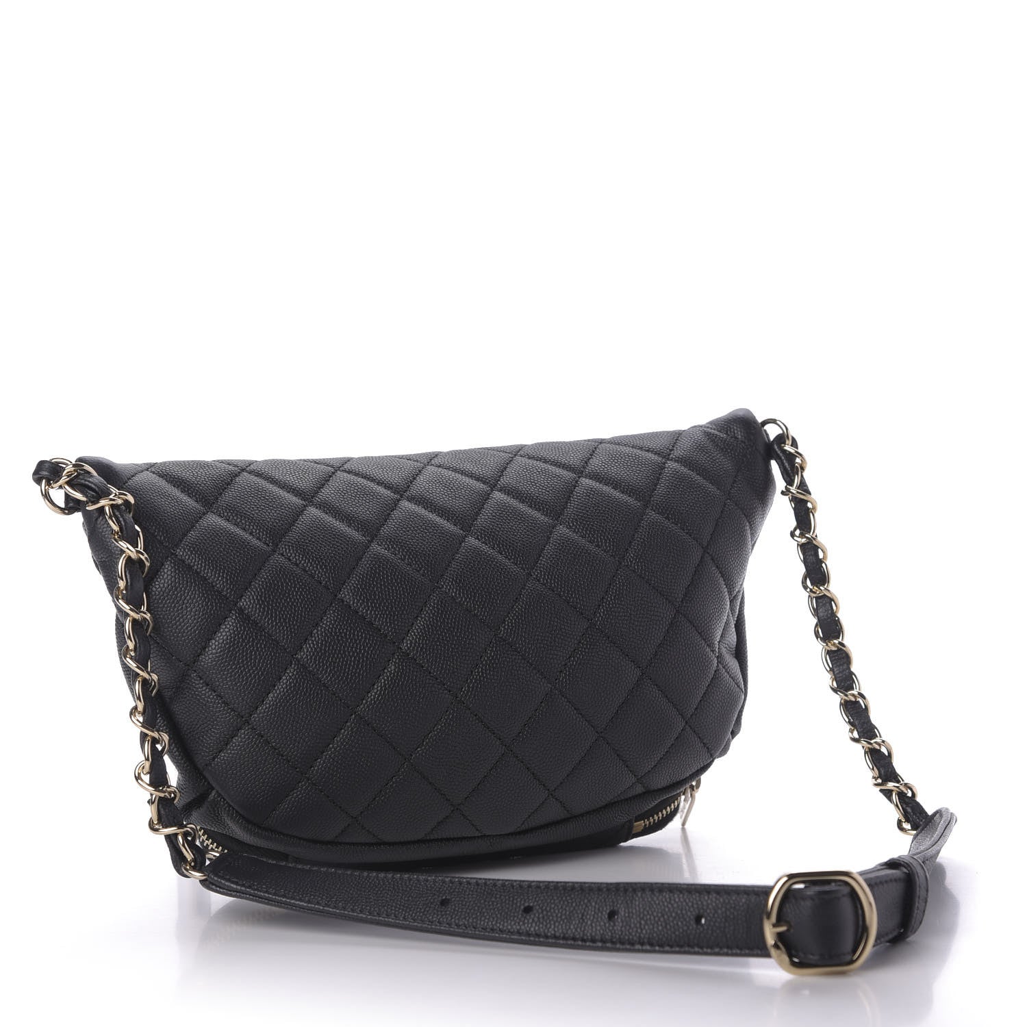 Chanel Caviar Quilted Business Affinity Waist Belt Bag Black 3 of 9