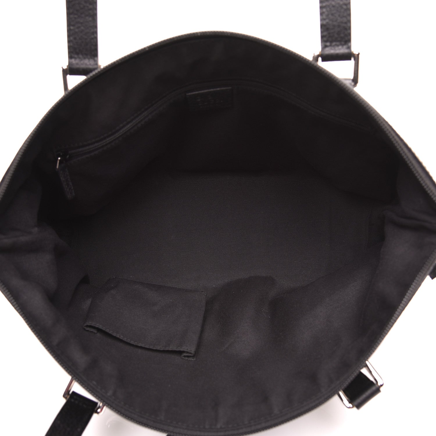 Gucci Denim Monogram Abbey Medium Tote Navy 5 of 9