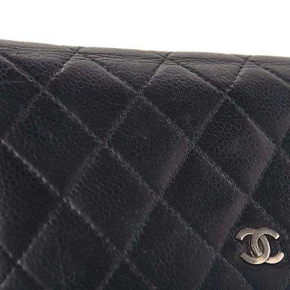 Chanel Caviar Quilted Yen Wallet Black 13 of 20