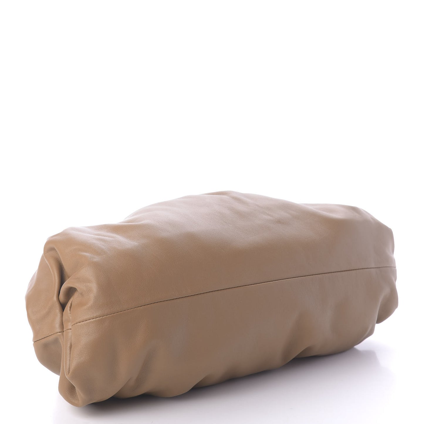 Smooth Butter Calf The Pouch Oversized Clutch Cammello