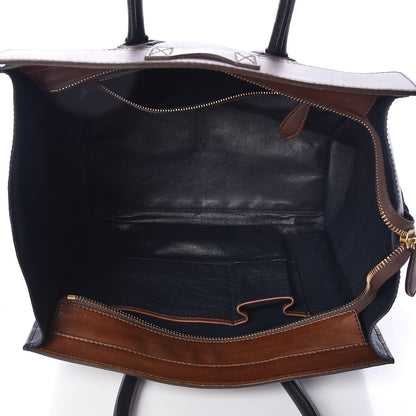 Celine Smooth Calfskin Mini Tri-Color Luggage Navy 5 of 17