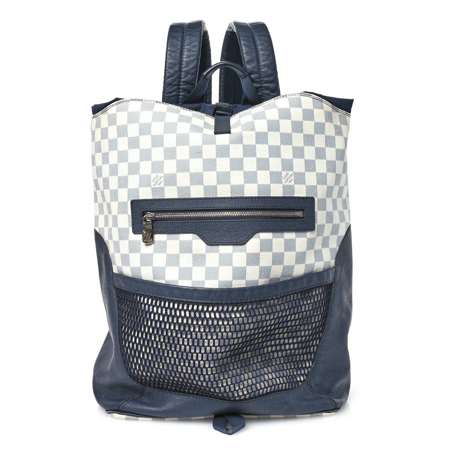 Louis Vuitton Damier Coastline Azur Matchpoint Backpack Black 1 of 14