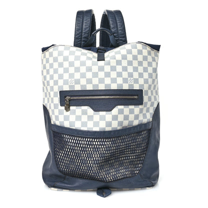 Louis Vuitton Damier Coastline Azur Matchpoint Backpack Black 1 of 14