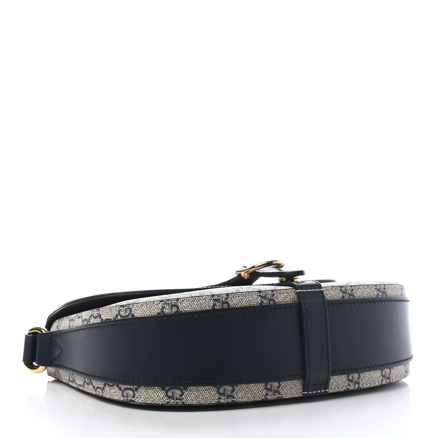 GG Supreme Monogram Small Messenger Shoulder Bag Beige Blue Navy