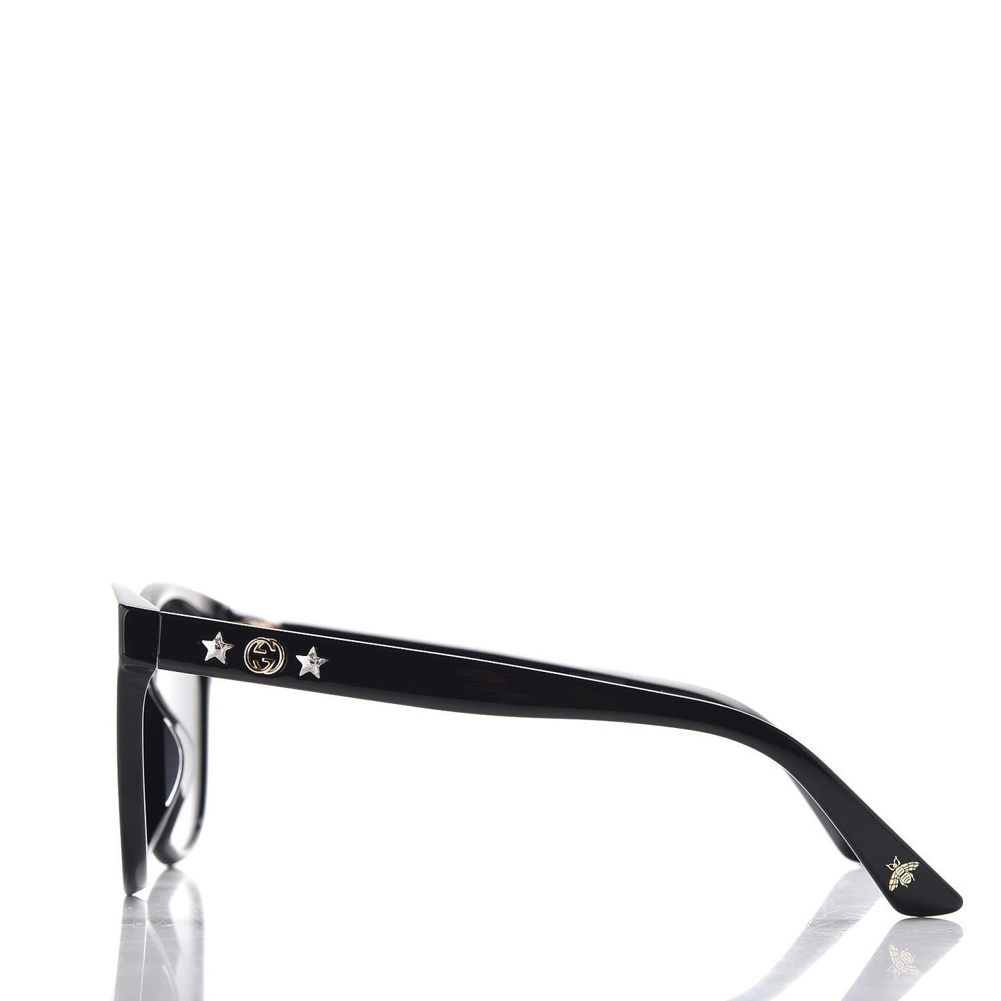 Round Frame Star Sunglasses GG0232SK Black