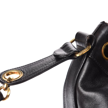 Chanel Lambskin CC Drawstring Shoulder Bag Black 17 of 21