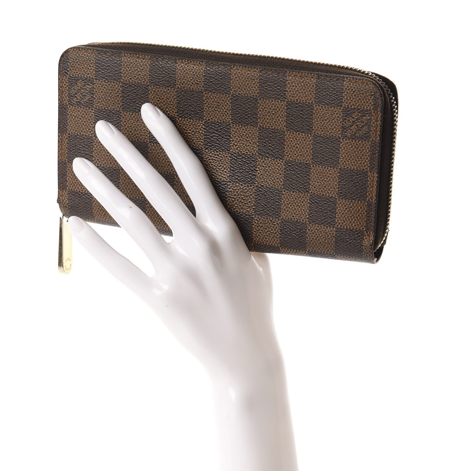 Louis Vuitton Damier Ebene Zippy Wallet 2 of 7
