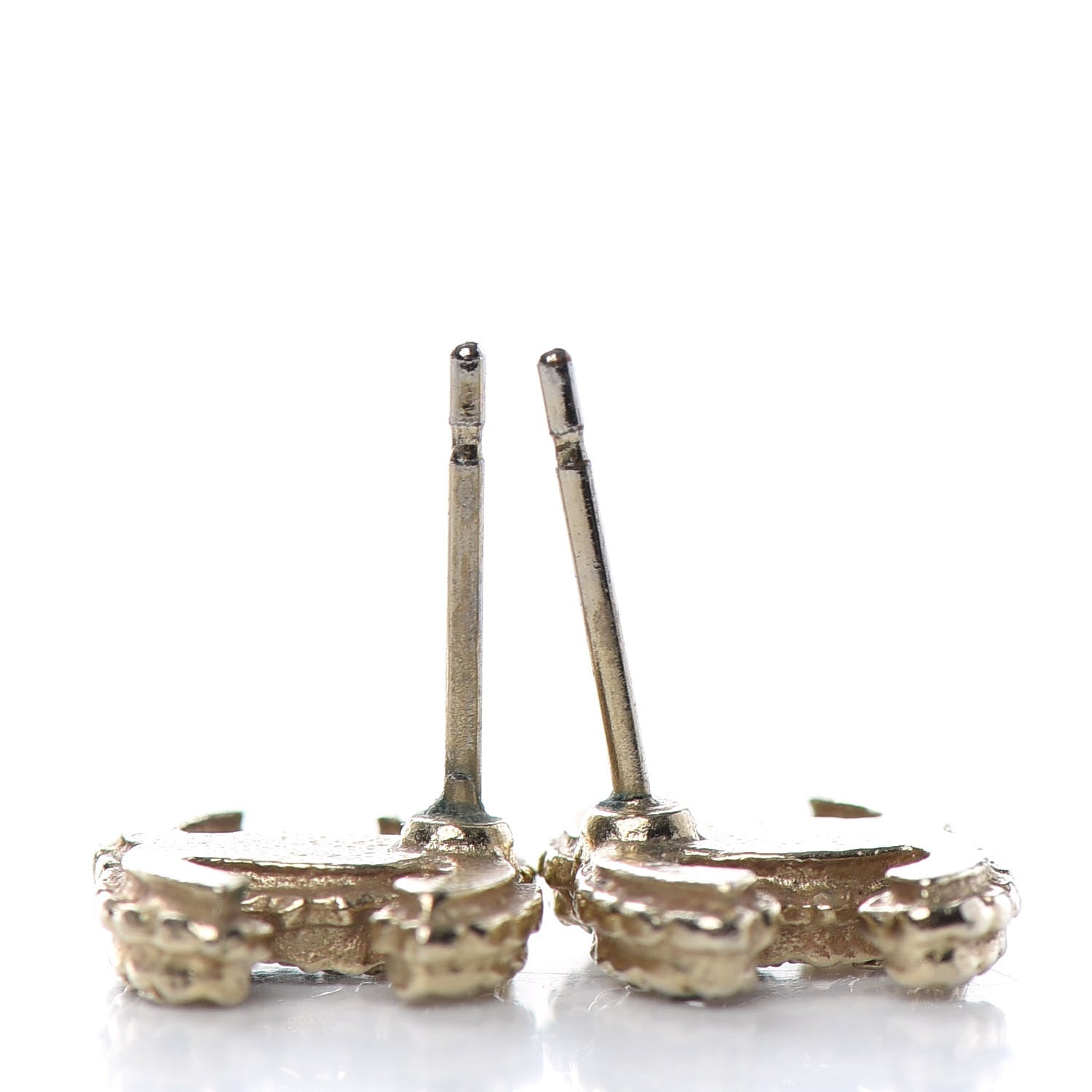 Chanel Crystal CC Earrings Silver 3 of 3