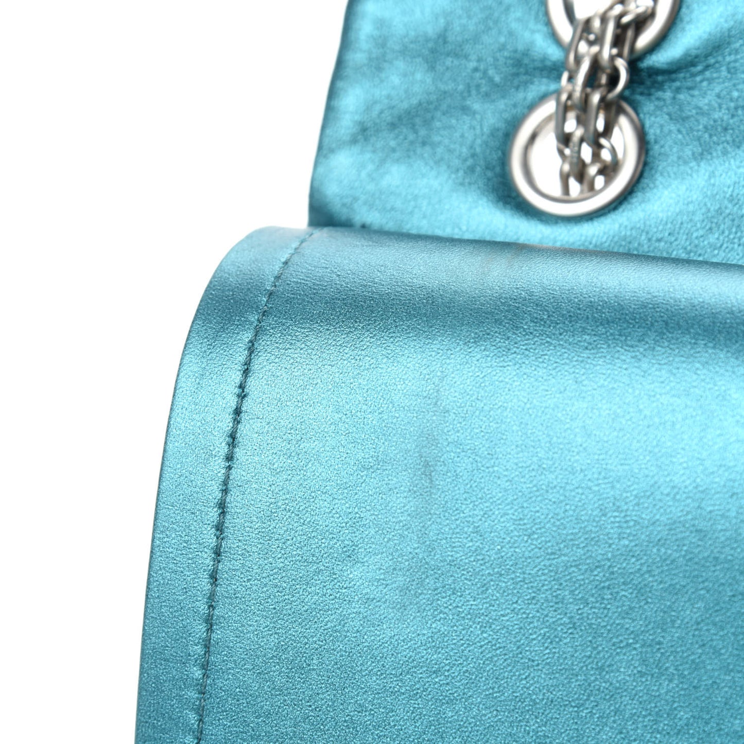 Metallic Calfskin Quilted 2.55 Reissue 227 Flap Turquoise