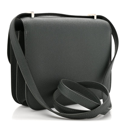 Hermes Epsom Enamel Constance 18 Vert Mangrove 4 of 14