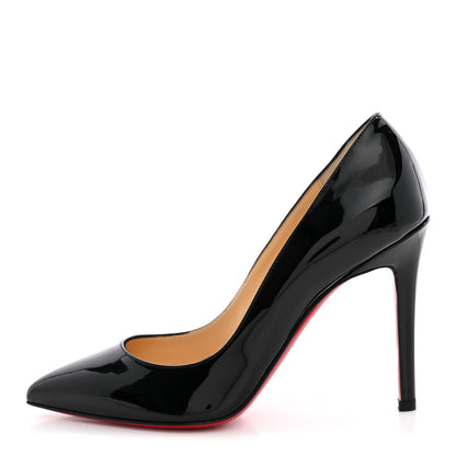 Christian Louboutin Patent Pigalle Follies 100 Pumps 36 Black 1 of 11