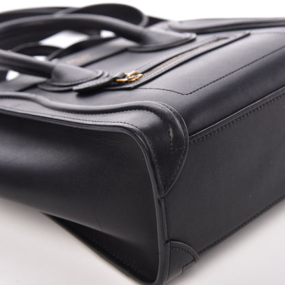 Celine Smooth Calfskin Nano Luggage Black 10 of 14