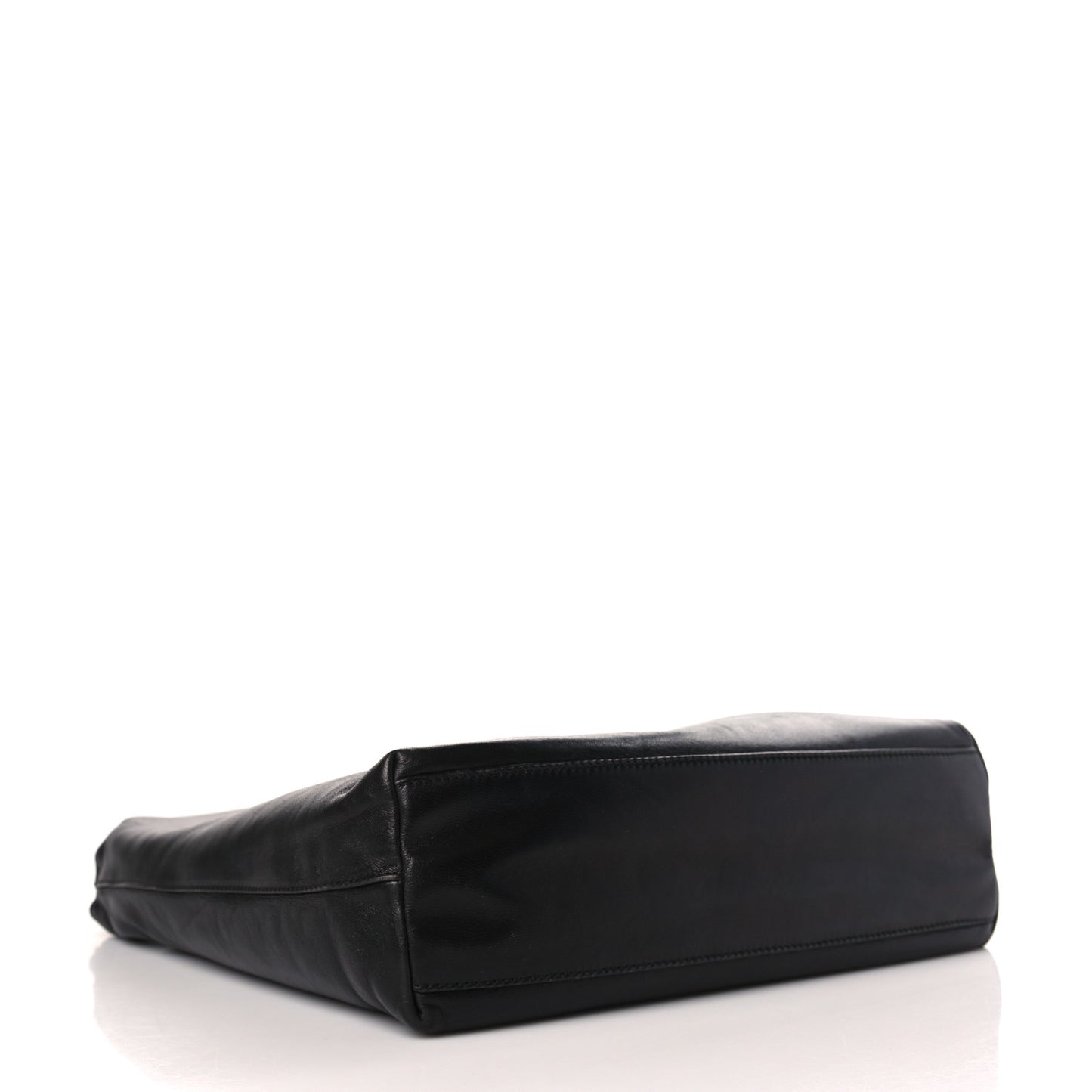 Lambskin Triangle Shoulder Bag Black
