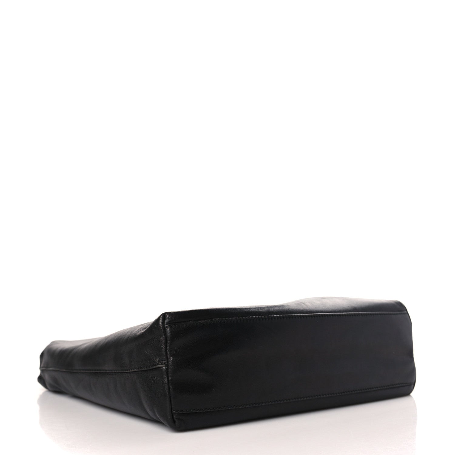 Prada Lambskin Triangle Shoulder Bag Black 3 of 7
