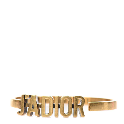 Christian Dior Metal J'Adior Bracelet Cuff Gold 1 of 5