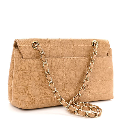 Chanel Caviar Chocolate Bar Stitched Medium Flap Beige 3 of 10
