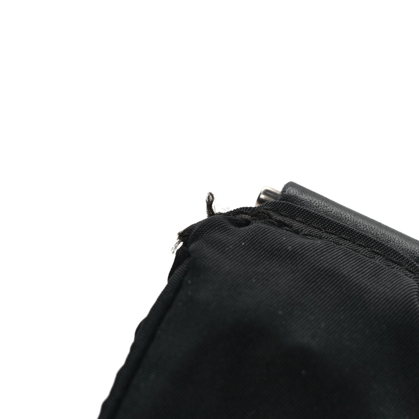 Tessuto Nylon Flat Messenger Bag Black