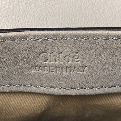 Chloe Crocodile Embossed Calfskin Mini C Double Carry Stormy Grey 6 of 11