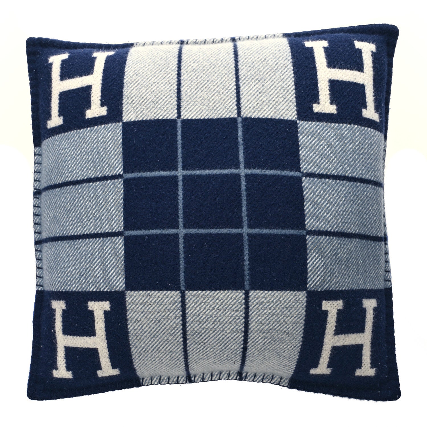 Hermes Wool Cashmere Avalon III Pillow PM Ecru Caban 1 of 3
