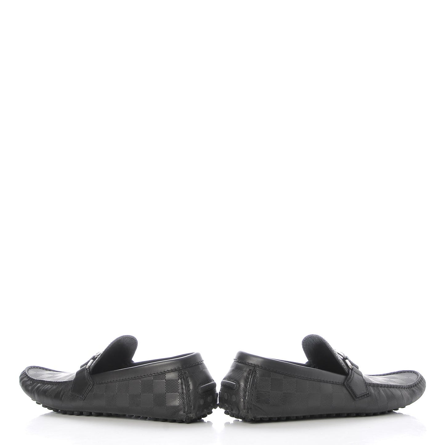 Mens Damier Hockenheim Moccasin Loafers 6 Onyx