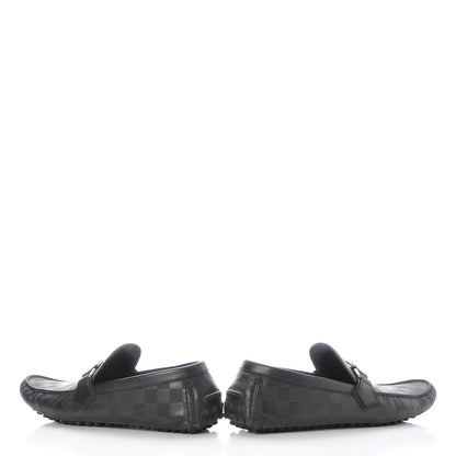 Louis Vuitton Mens Damier Hockenheim Moccasin Loafers 6 Onyx 5 of 13