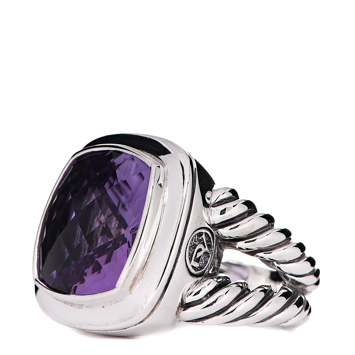 Sterling Silver Amethyst 14mm Albion Ring 49 4.75