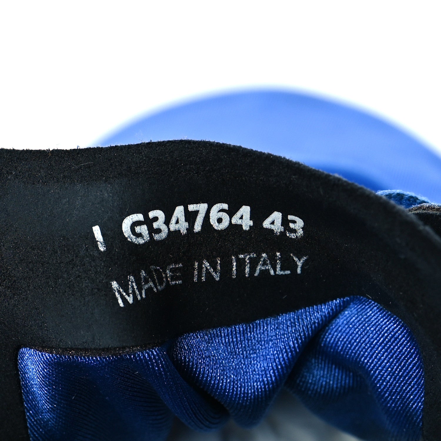 Chanel Mesh Lycra Thermoplastic Mens Sneakers 43 Blue 7 of 9