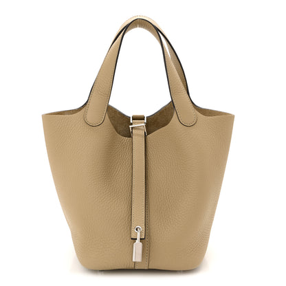 Hermes Taurillon Clemence Picotin Lock 18 PM Trench 1 of 9