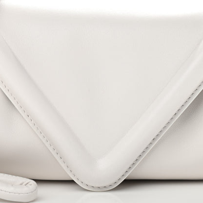 Bottega Veneta Lambskin Small Beak Triangle Flap Shoulder Bag Chalk 7 of 10