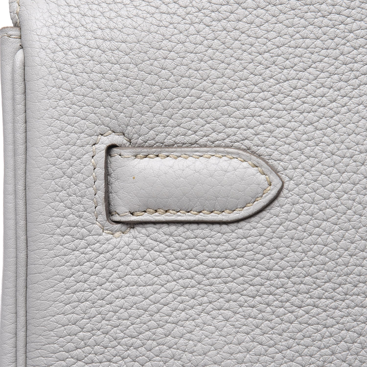 Hermes Taurillon Clemence Lizard Club Birkin 35 Gris Perle White Mykonos 10 of 31