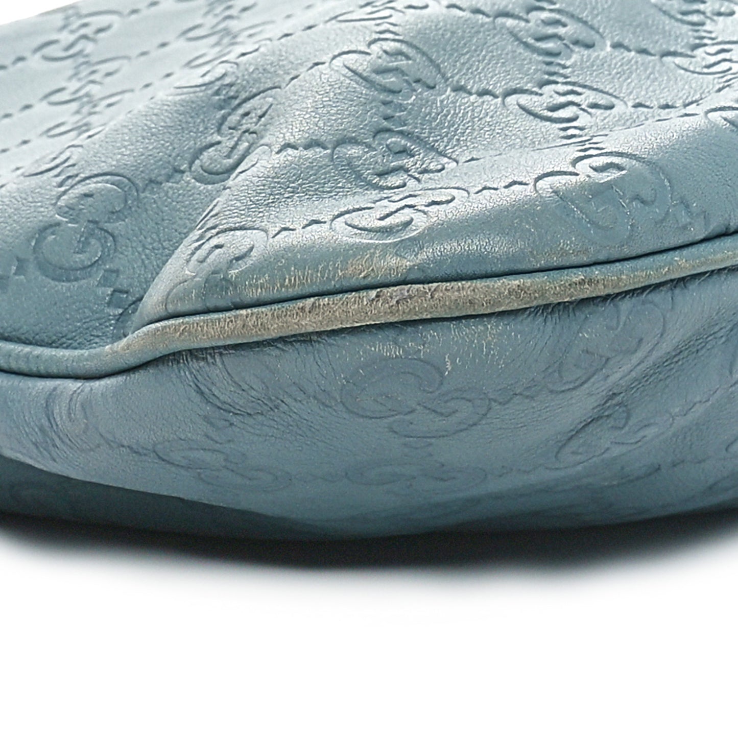 Guccissima Medium New Britt Hobo Blue