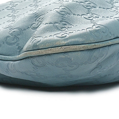 Gucci Guccissima Medium New Britt Hobo Blue 9 of 10