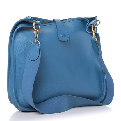Hermes Courchevel Evelyne GM Bleu France 3 of 8