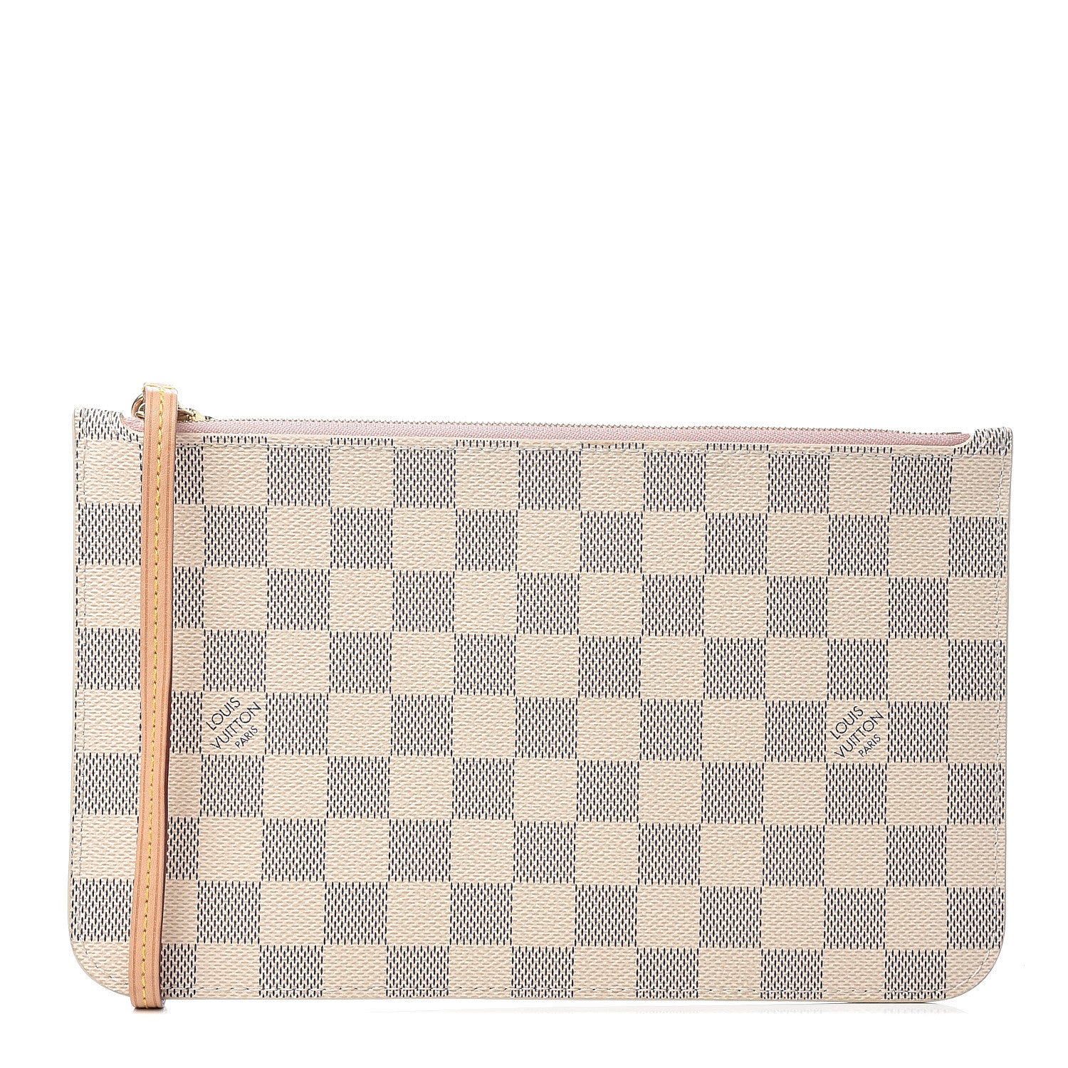 Louis Vuitton Damier Azur Neverfull MM GM Pochette Rose Ballerine 1 of 5