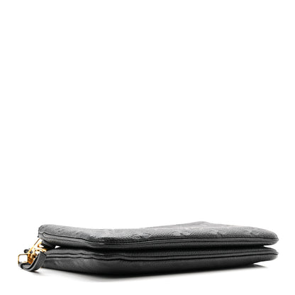 Louis Vuitton Empreinte Double Zip Pochette Black 4 of 13