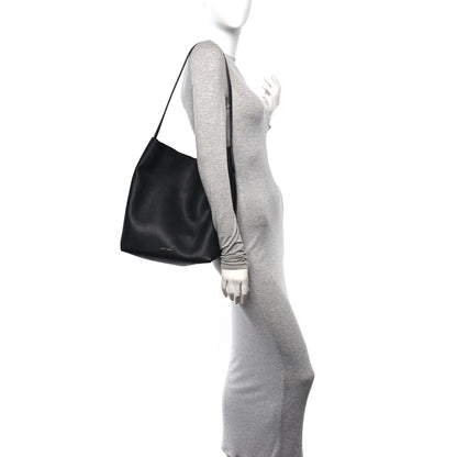 Mansur Gavriel Pebbled Calfskin Everyday Cabas Black 2 of 9