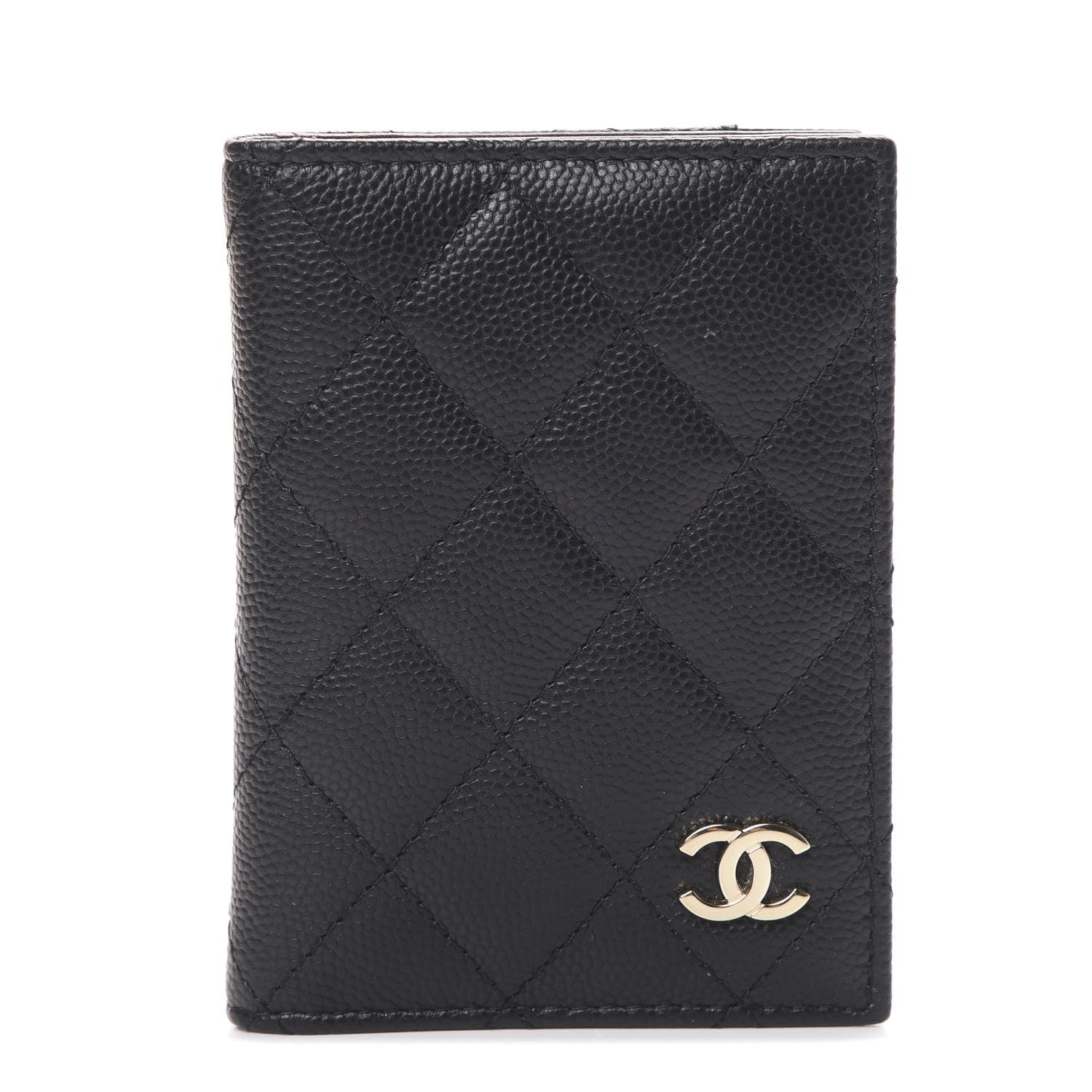 Chanel Caviar Quilted Card Holder Wallet Black 1 of 7