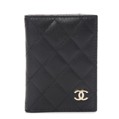 Chanel Caviar Quilted Card Holder Wallet Black 1 of 7