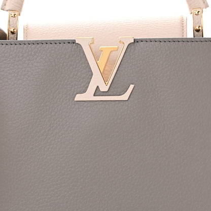 Louis Vuitton Taurillon Capucines MM Steeple Gray 7 of 9