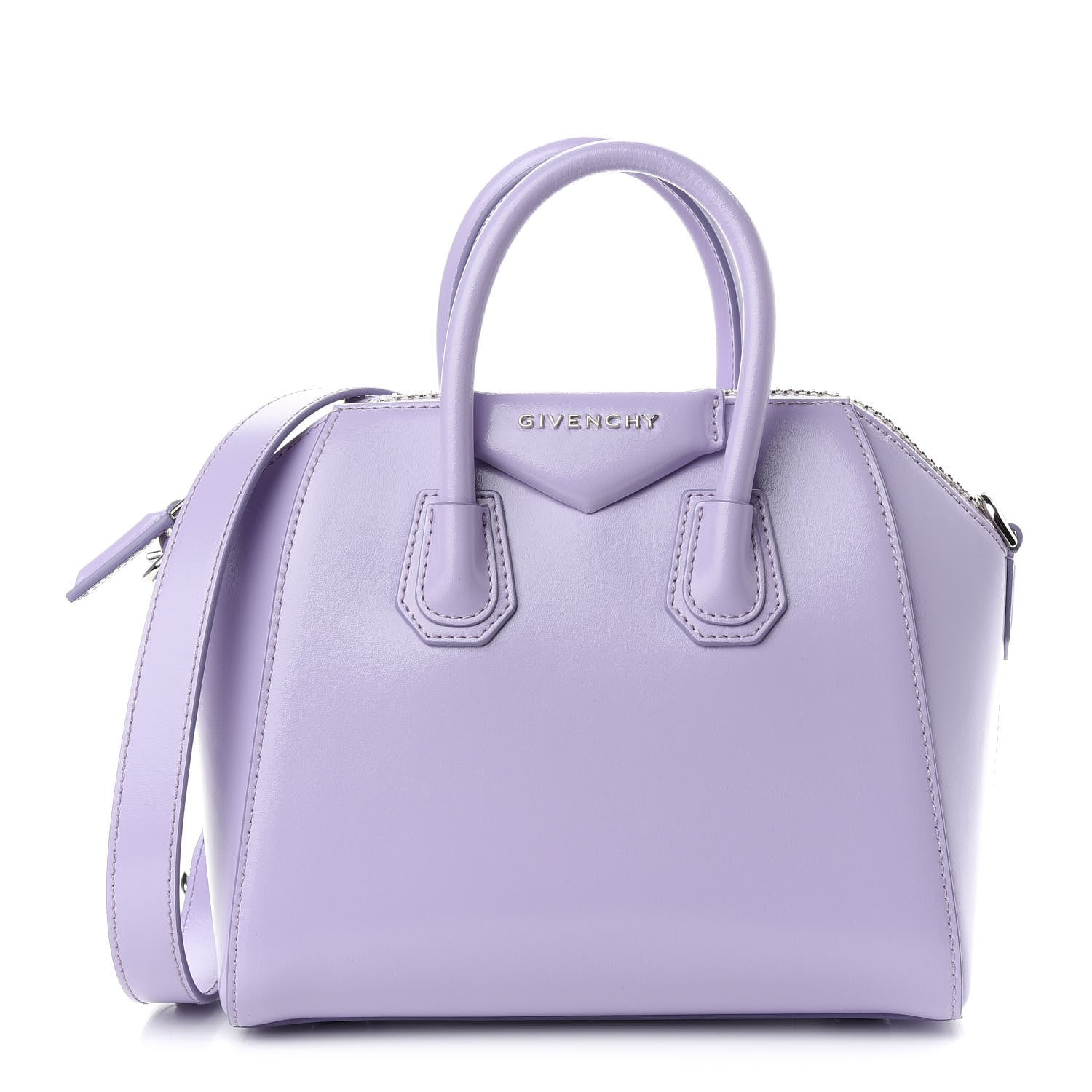 Givenchy Shiny Lord Calfskin Mini Antigona Lilac 1 of 10